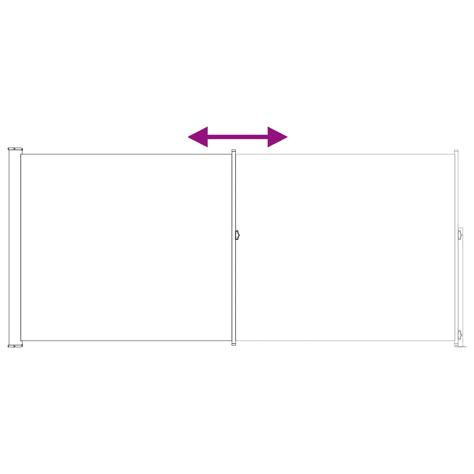 Tenda laterale retrattile Beige 300 x 220 cm Poliestere | homemem39