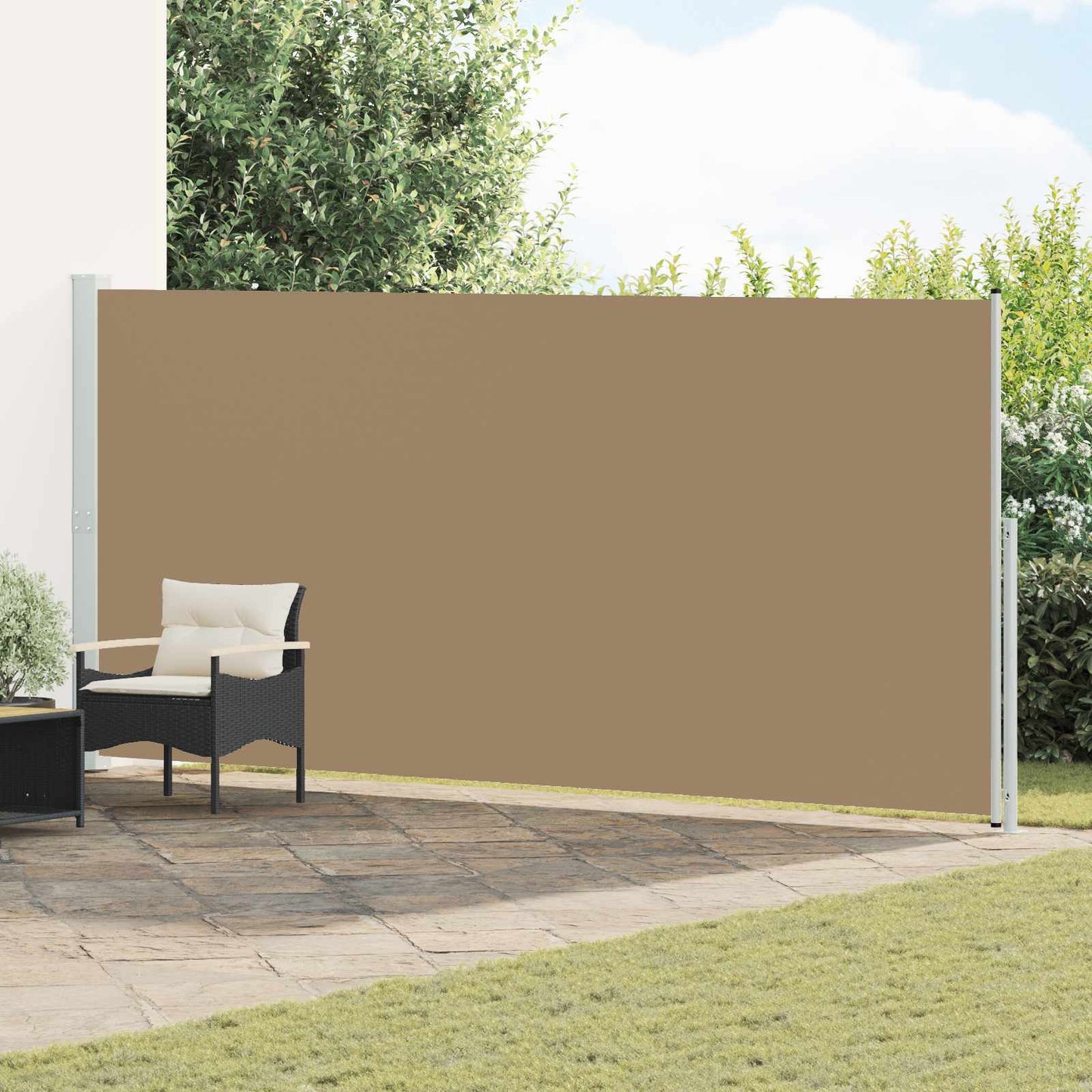 Tenda laterale retrattile Tortora 300 x 220 cm Poliestere