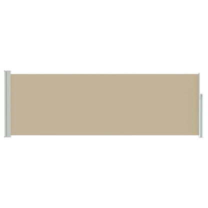 Tenda laterale retrattile Beige 500 x 100 cm Poliestere | homemem39