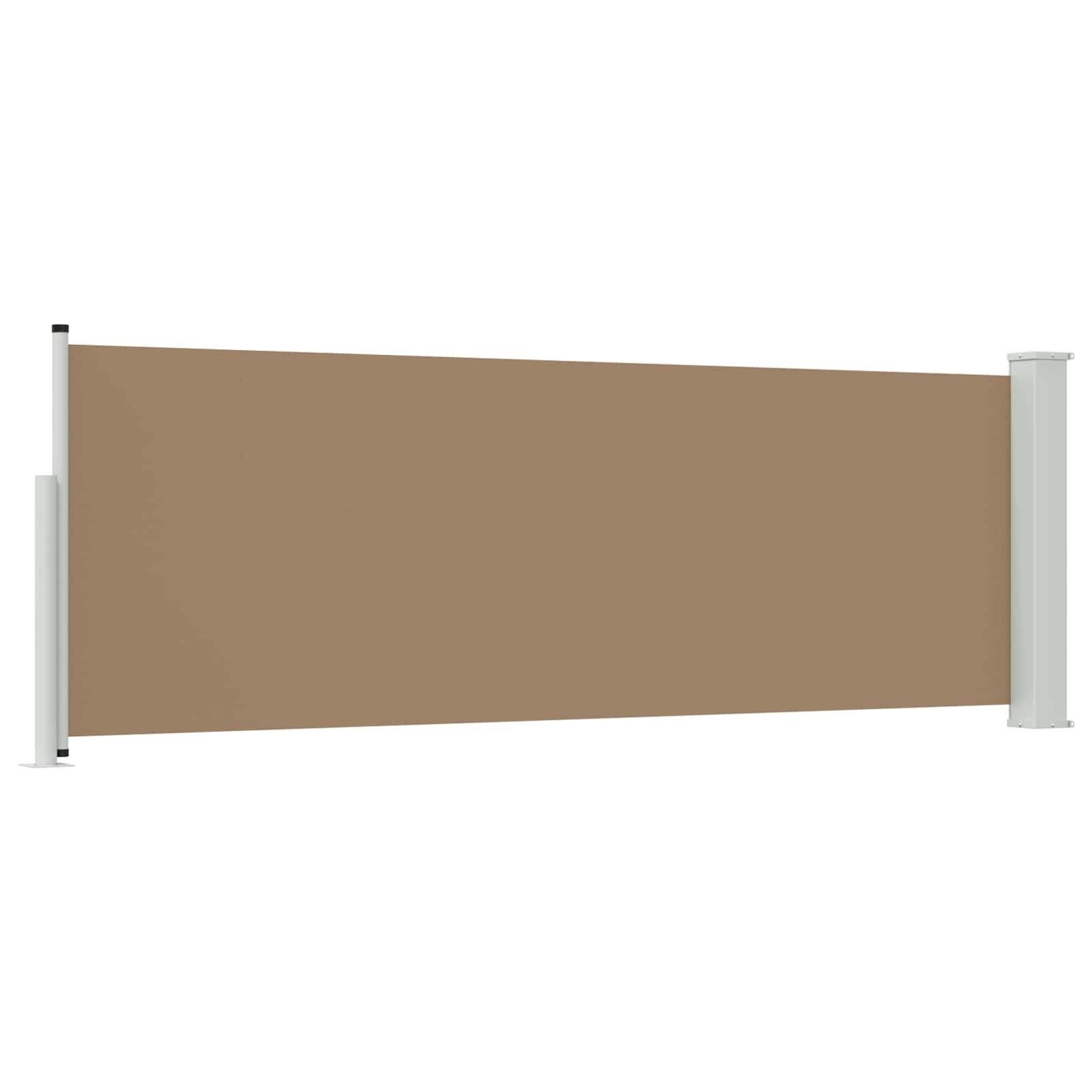 Tenda laterale retrattile Tortora 500 x 100 cm Poliestere | homemem39