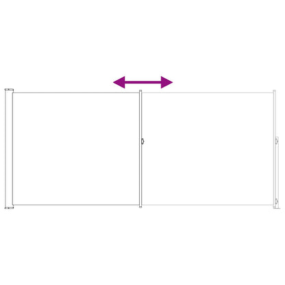 Tenda laterale retrattile 100% poliestere ferro acciaio | homemem39