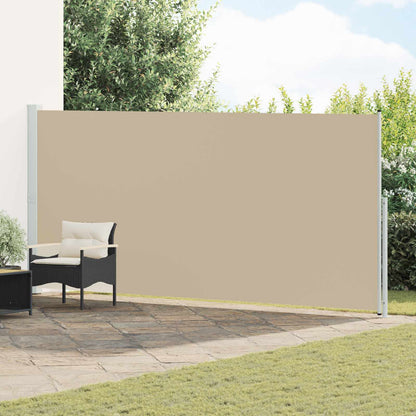 Tenda laterale retrattile Beige 600 x 200 cm Poliestere