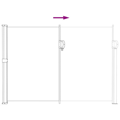 Tenda laterale retrattile Grigio 300 x 117 cm Poliestere | homemem39