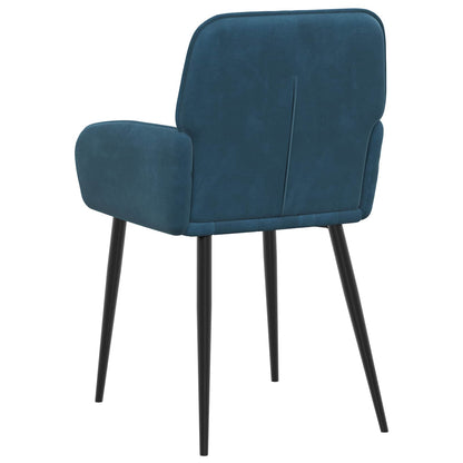 Sedie da pranzo 4 pcs Velluto Blu 57 x 50 x 85 cm | homemem39