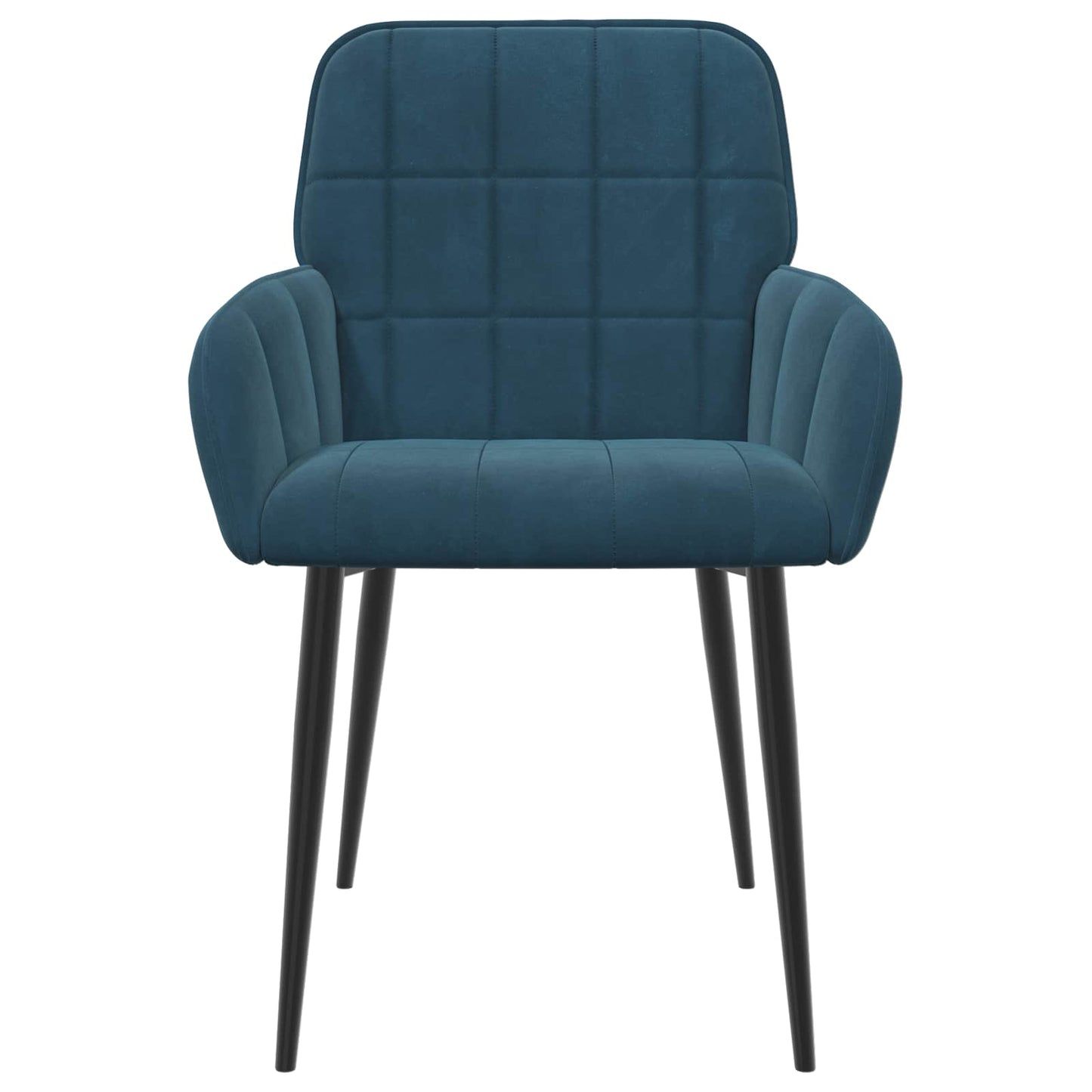 Sedie da pranzo 4 pcs Velluto Blu 57 x 50 x 85 cm | homemem39