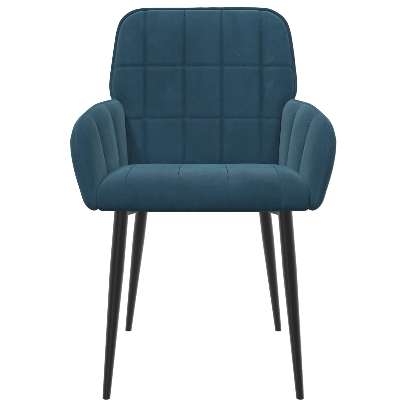Sedie da pranzo 4 pcs Velluto Blu 57 x 50 x 85 cm | homemem39