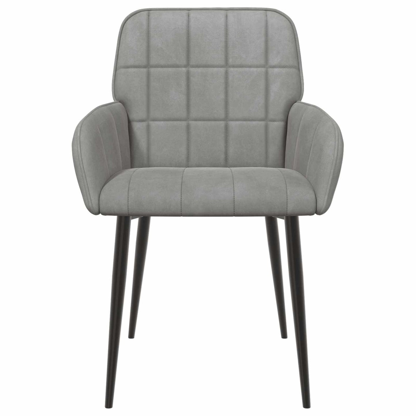 Sedie da pranzo 6 pcs Velluto Grigio Chiaro 57 x 50 x 85 cm | homemem39