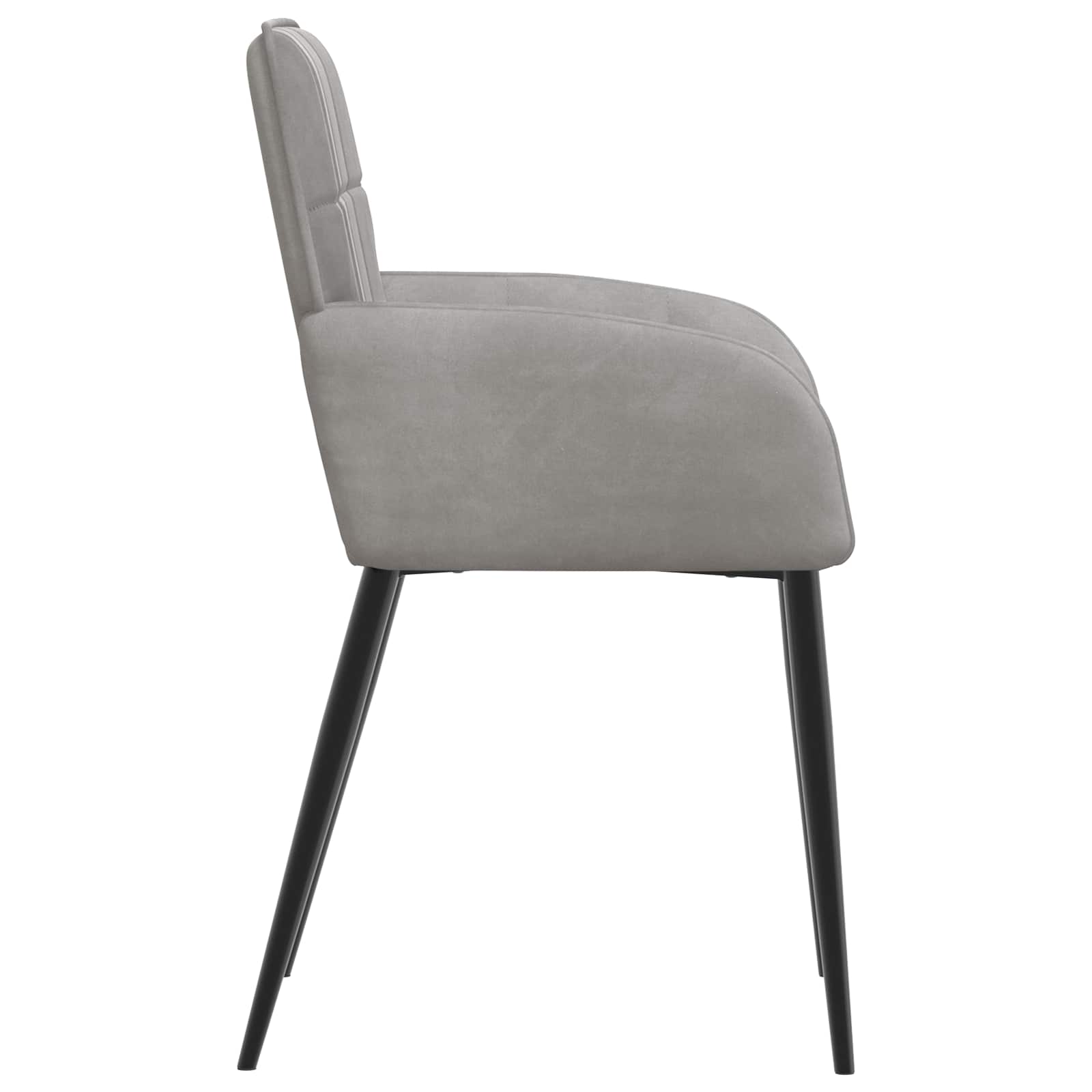 Sedie da pranzo 6 pcs Velluto Grigio Chiaro 57 x 50 x 85 cm | homemem39