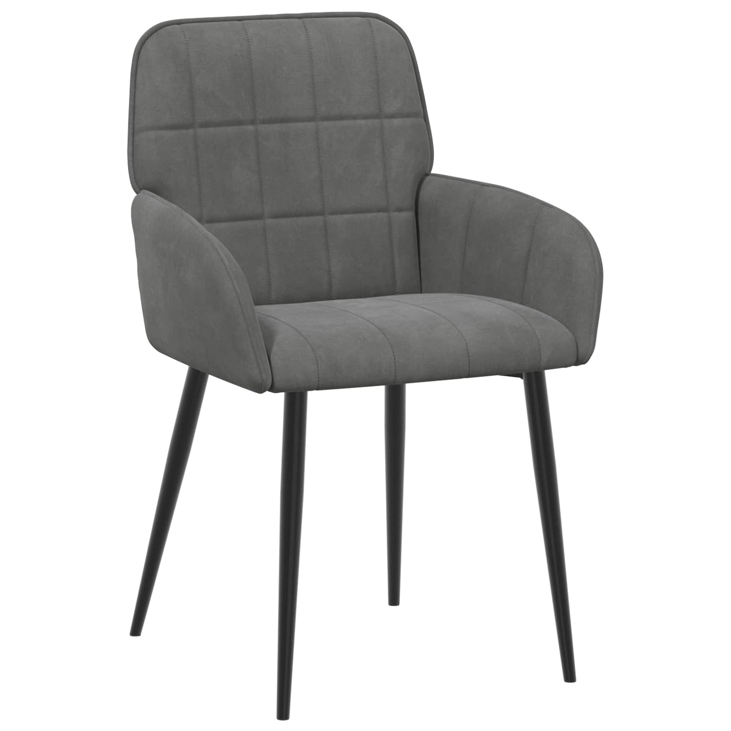 Sedie da pranzo 6 pcs Velluto Grigio Scuro 57 x 50 x 85 cm | homemem39