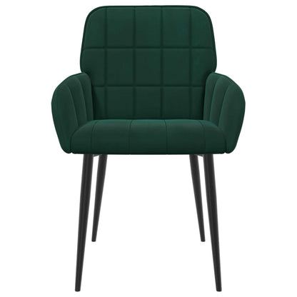 Sedie da pranzo 6 pcs Velluto Verde Scuro 57 x 50 x 85 cm | homemem39