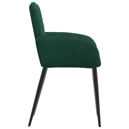 Sedie da pranzo 6 pcs Velluto Verde Scuro 57 x 50 x 85 cm | homemem39