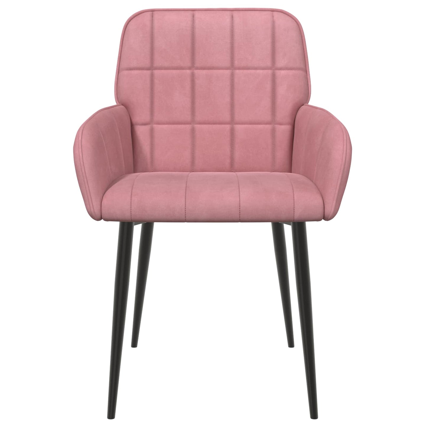 Sedie da pranzo 6 pcs Velluto Rosa 57 x 50 x 85 cm | homemem39