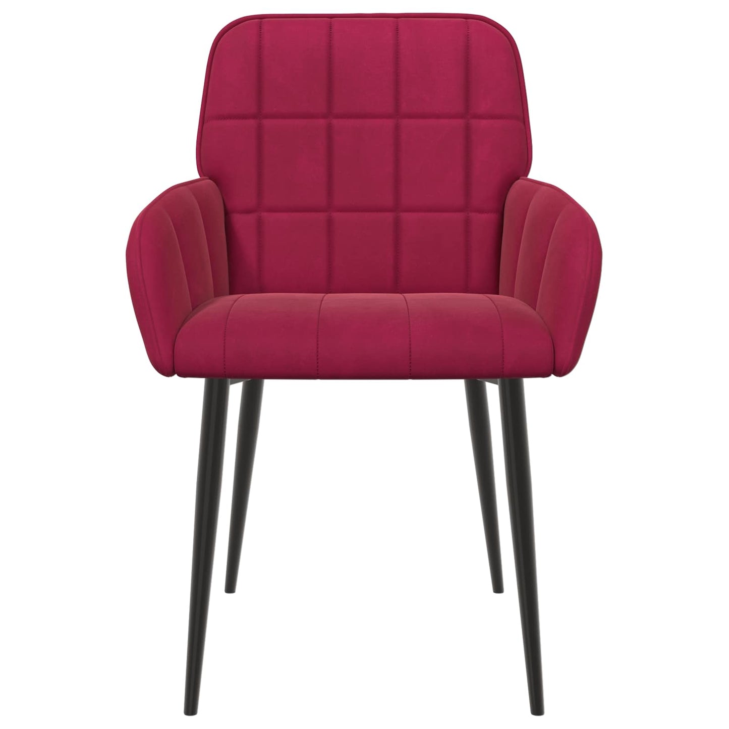 Sedie da pranzo 6 pcs Velluto Rosso Vino 57 x 50 x 85 cm | homemem39