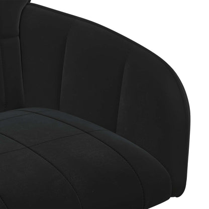 Sedie da pranzo 6 pcs Velluto Nero 57 x 50 x 85 cm | homemem39