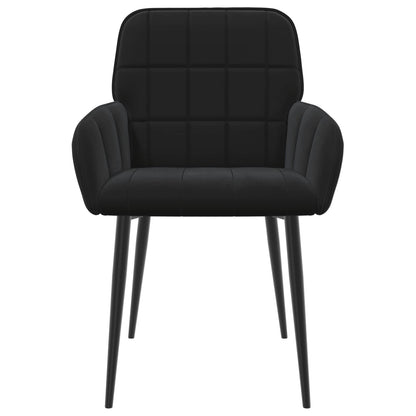 Sedie da pranzo 6 pcs Velluto Nero 57 x 50 x 85 cm | homemem39