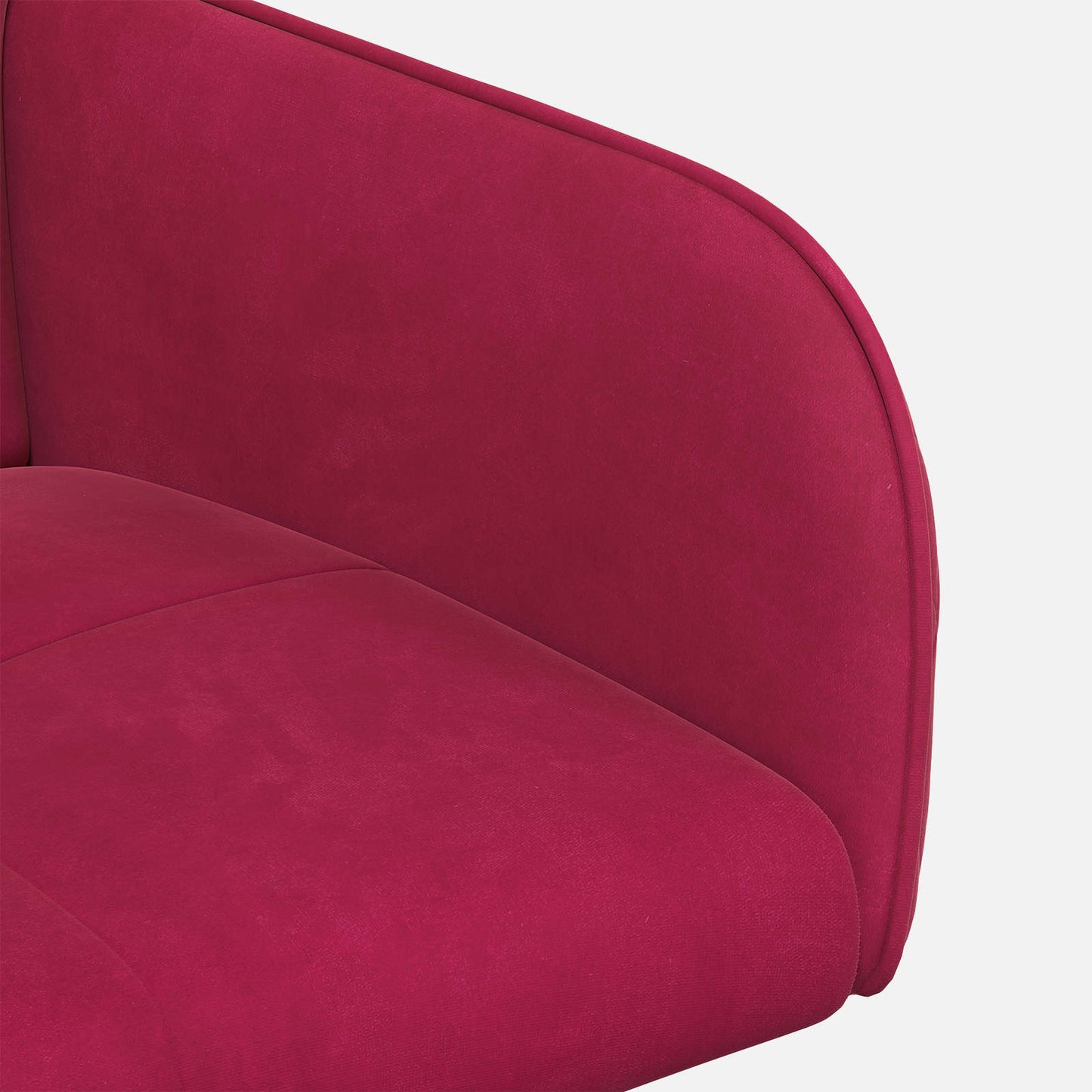 Sedie da pranzo 4 pcs Velluto Rosso Vino 59 x 56,5 x 86 cm | homemem39