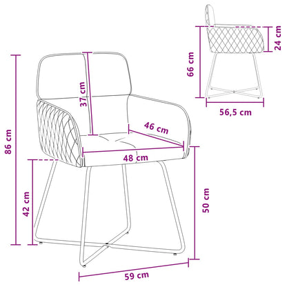 Sedie da pranzo 4 pcs Velluto Nero 59 x 56,5 x 86 cm | homemem39