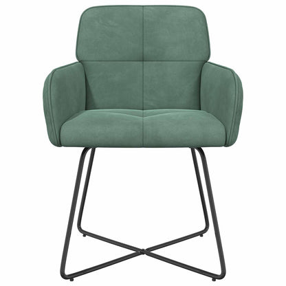 Sedie da pranzo 4 pcs Velluto Verde Mare 59 x 56,5 x 86 cm | homemem39