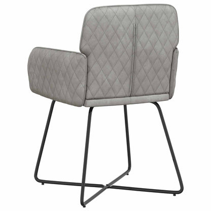 Sedie da pranzo 6 pcs Velluto Grigio Chiaro 59 x 56,5 x 86 cm | homemem39