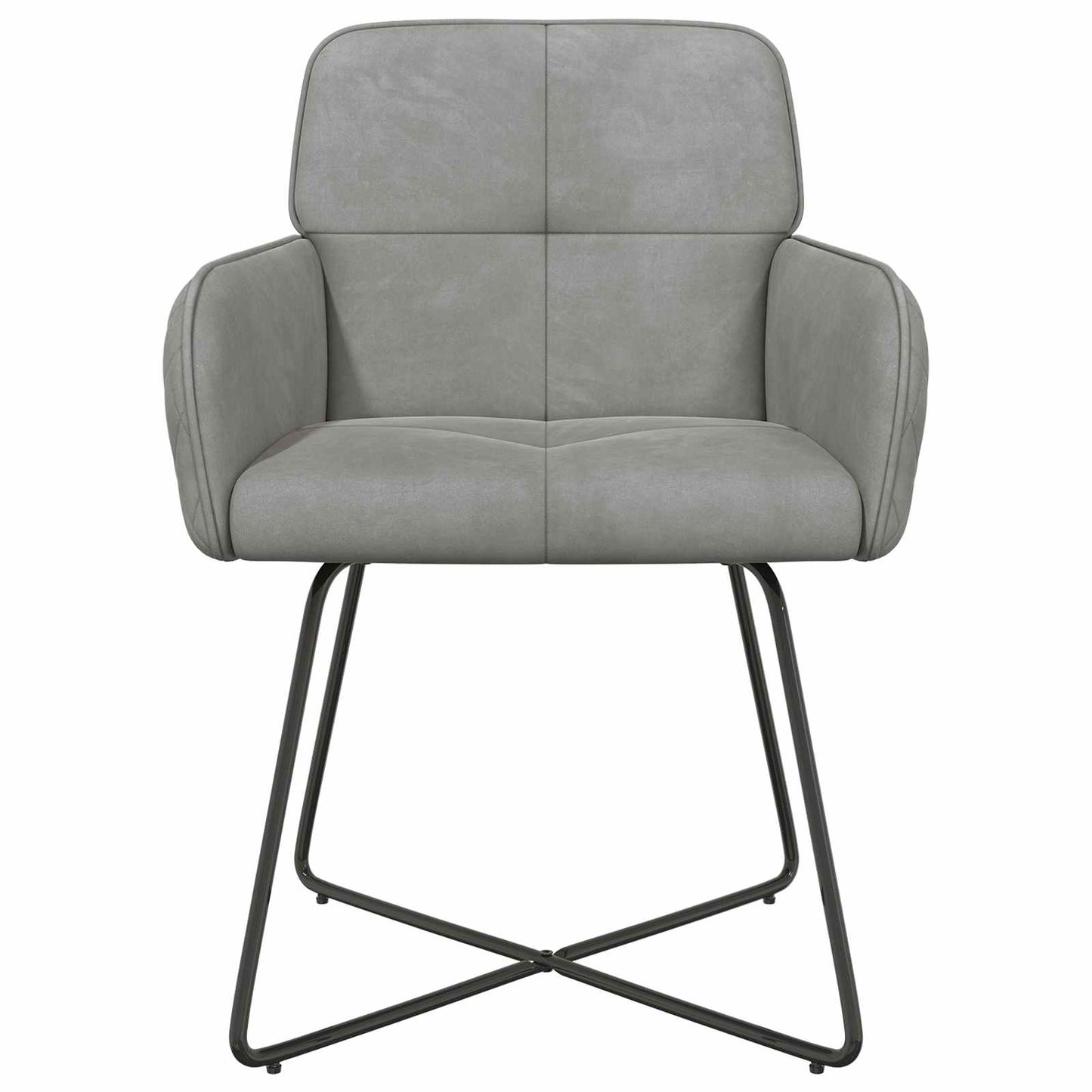 Sedie da pranzo 6 pcs Velluto Grigio Chiaro 59 x 56,5 x 86 cm | homemem39