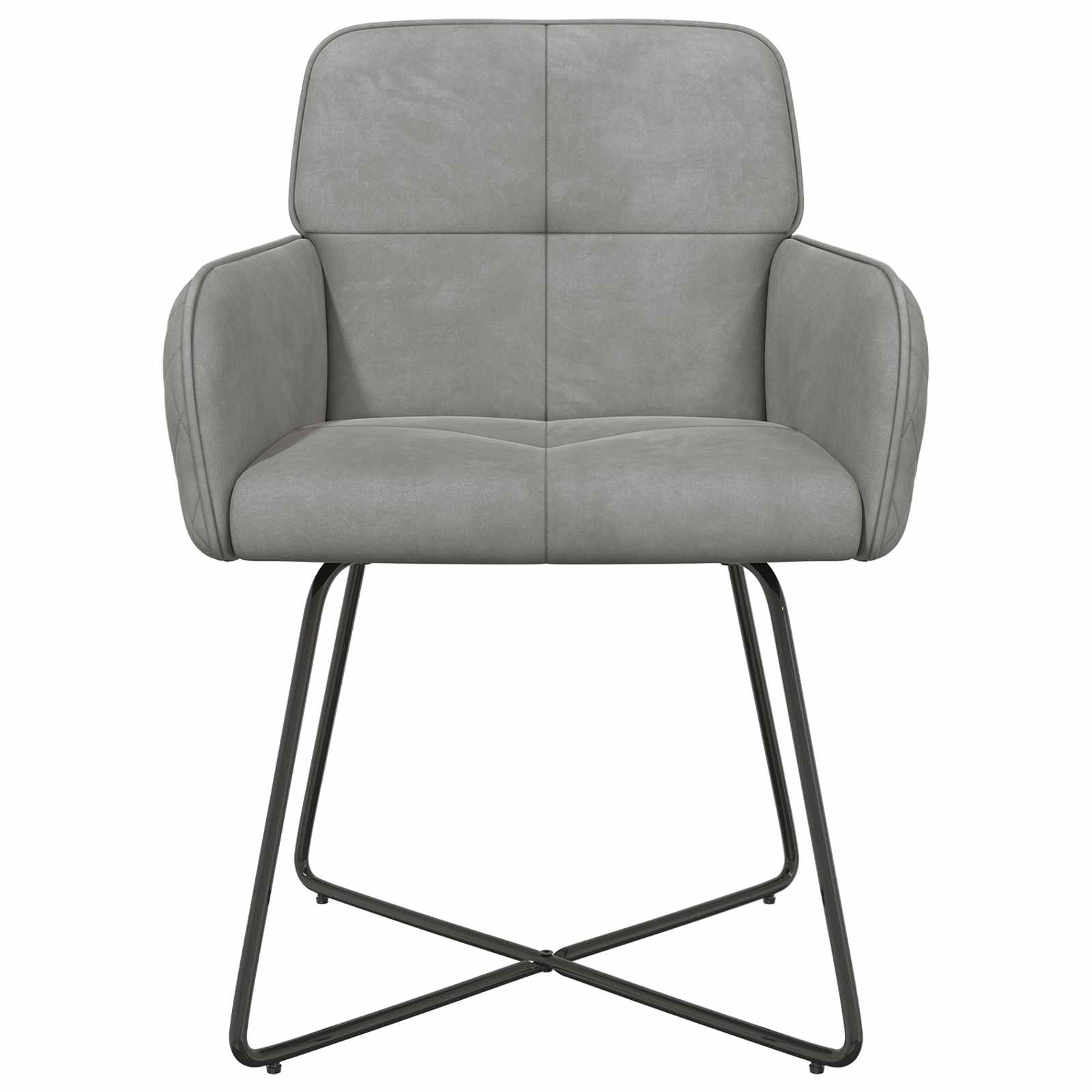 Sedie da pranzo 6 pcs Velluto Grigio Chiaro 59 x 56,5 x 86 cm | homemem39