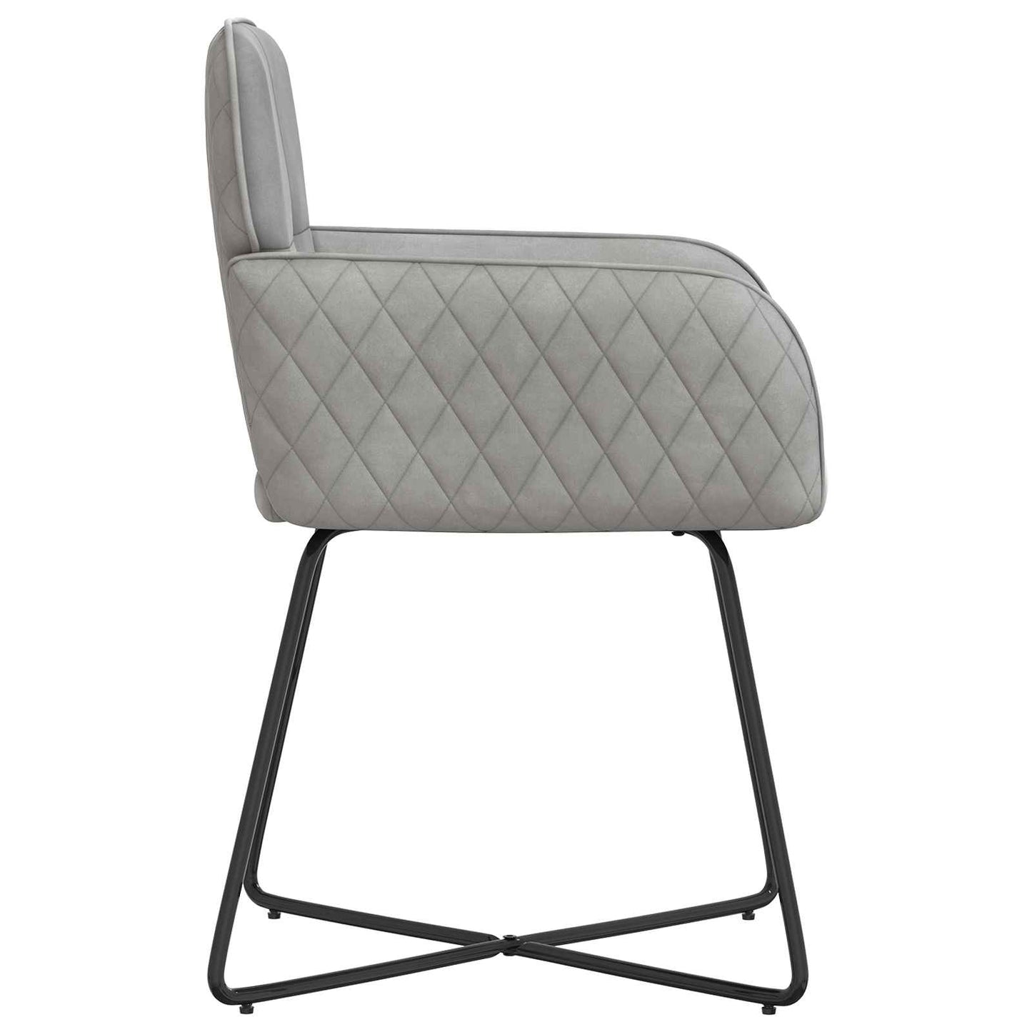 Sedie da pranzo 6 pcs Velluto Grigio Chiaro 59 x 56,5 x 86 cm | homemem39
