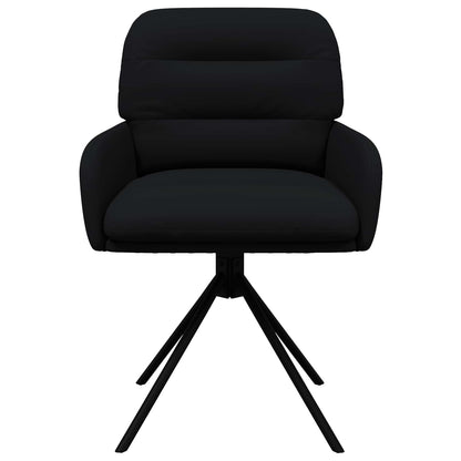 Sedie da pranzo girevoli 4 pcs Similpelle Nero | homemem39