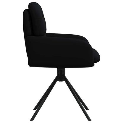 Sedie da pranzo girevoli 4 pcs Similpelle Nero | homemem39