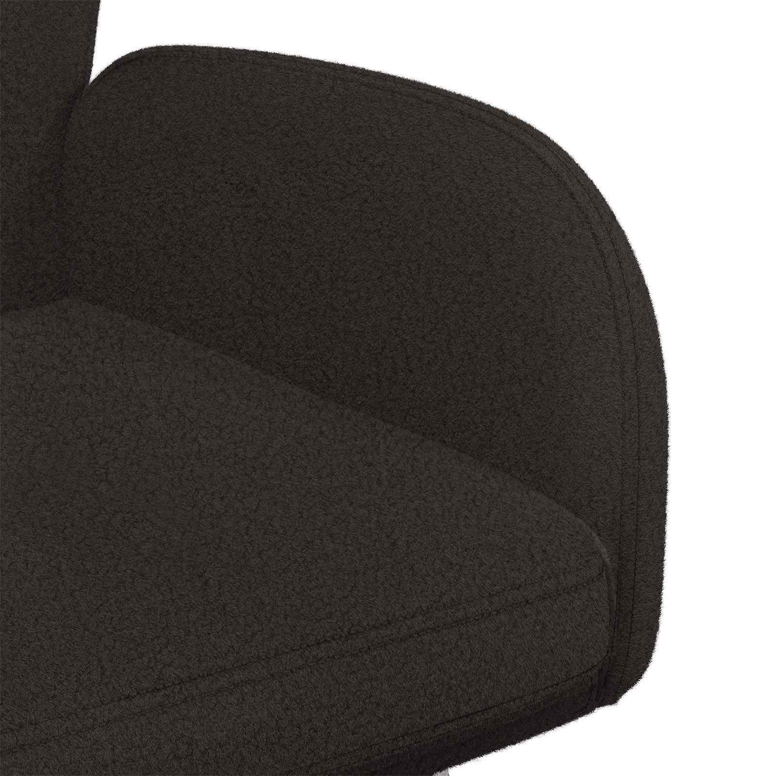 Sedie da pranzo girevoli 6 pcs Bouclé Nero 54 x 58 x 87 cm | homemem39