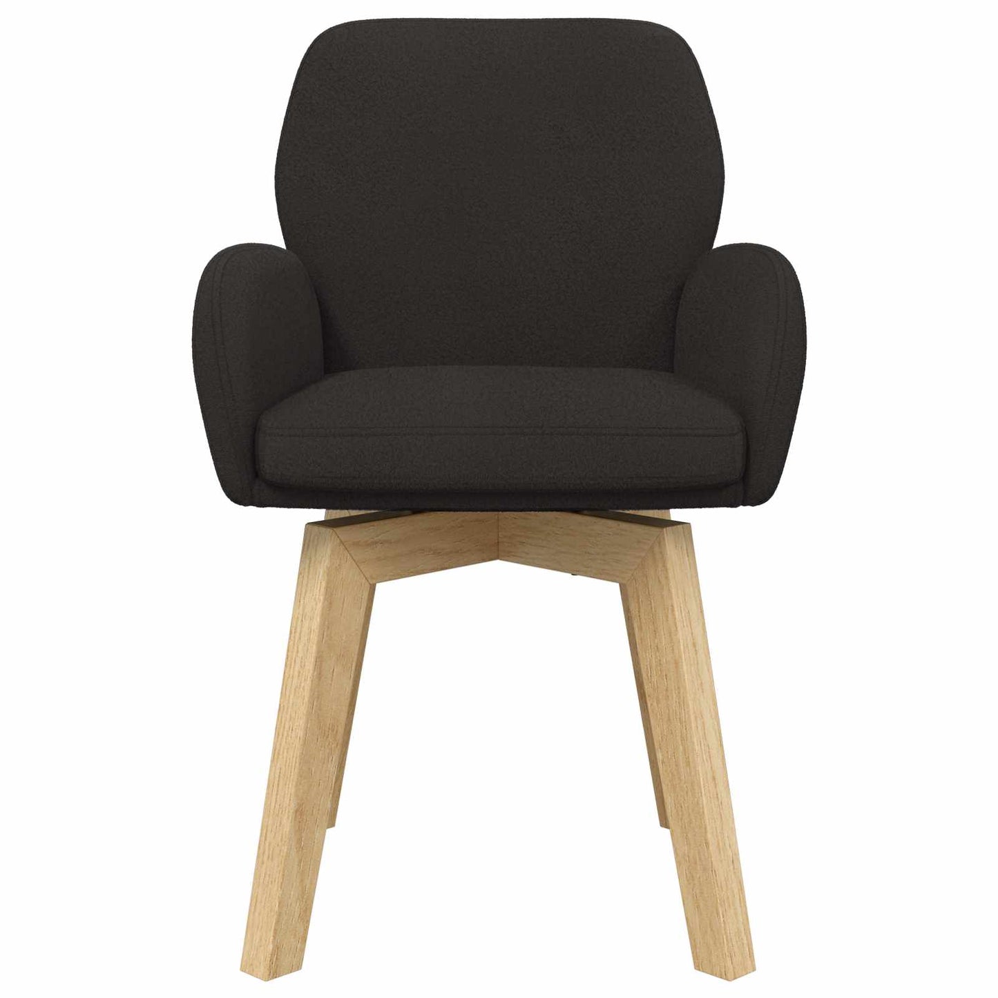 Sedie da pranzo girevoli 6 pcs Bouclé Nero 54 x 58 x 87 cm | homemem39