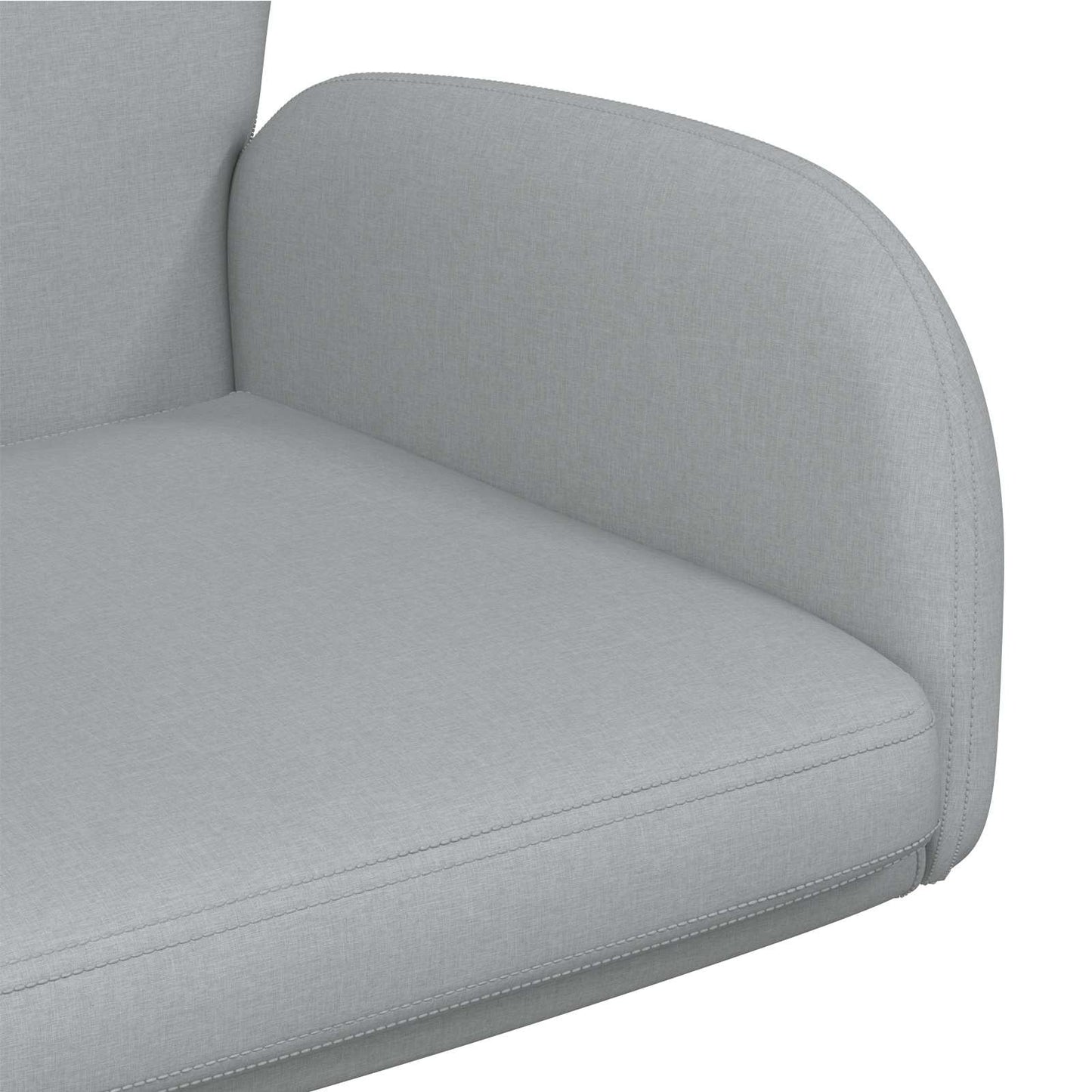 Sedie da scrivania girevoli 2 pz 54 x 58 x 90 cm Grigio Chiaro | homemem39