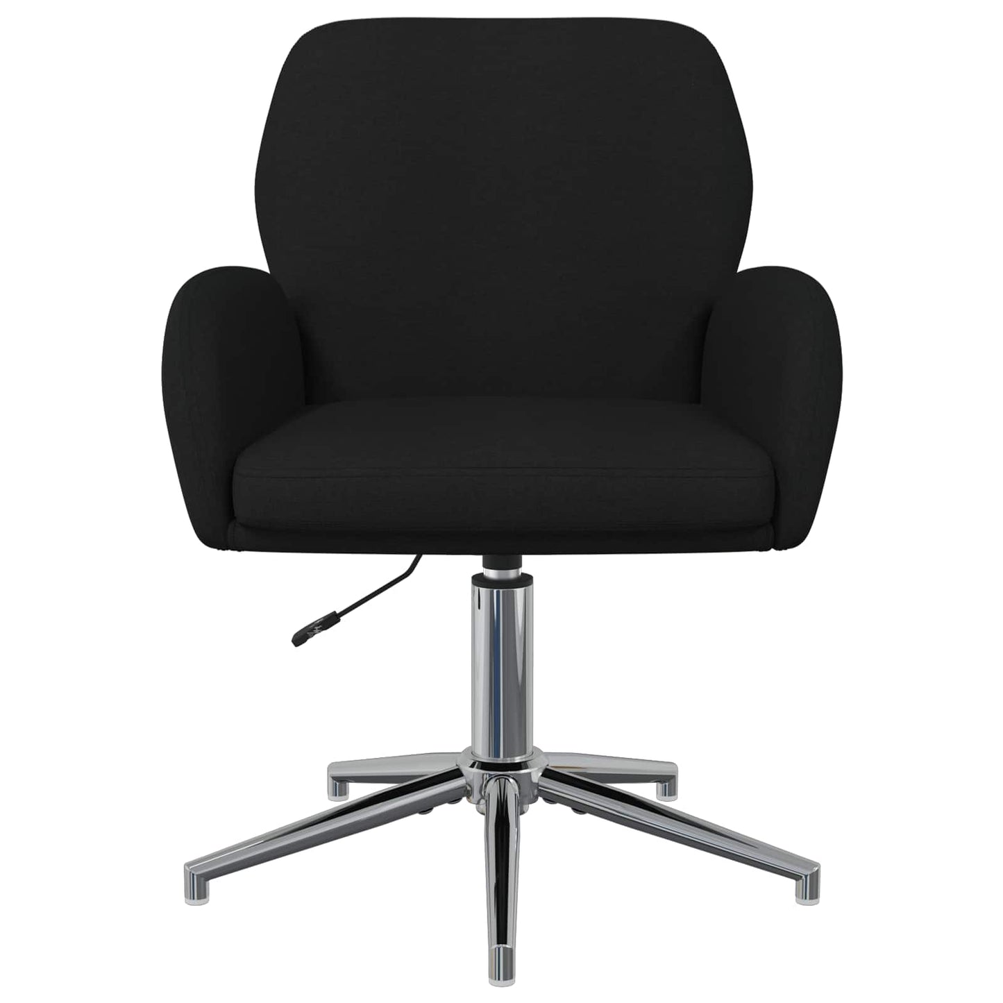 Sedie da scrivania girevoli 2 pz 54 x 58 x 90 cm Nero Tessuto | homemem39