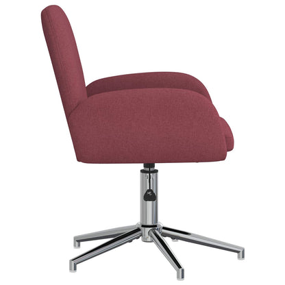 Sedie da scrivania girevoli 2 pz 54 x 58 x 90 cm Rosso Vino | homemem39