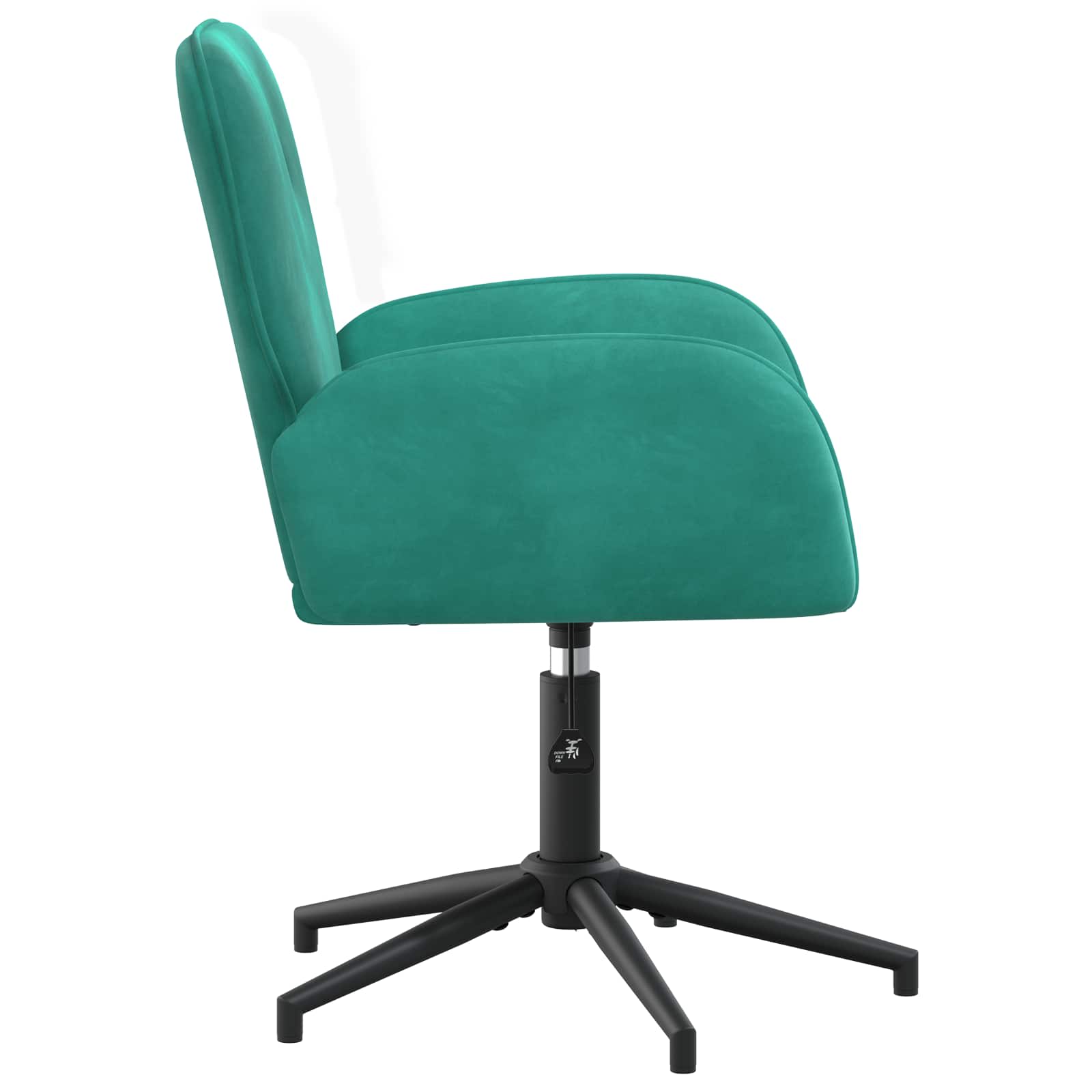 Sedie da scrivania girevoli 4 pz 54 x 55 x 90 cm Turchese | homemem39