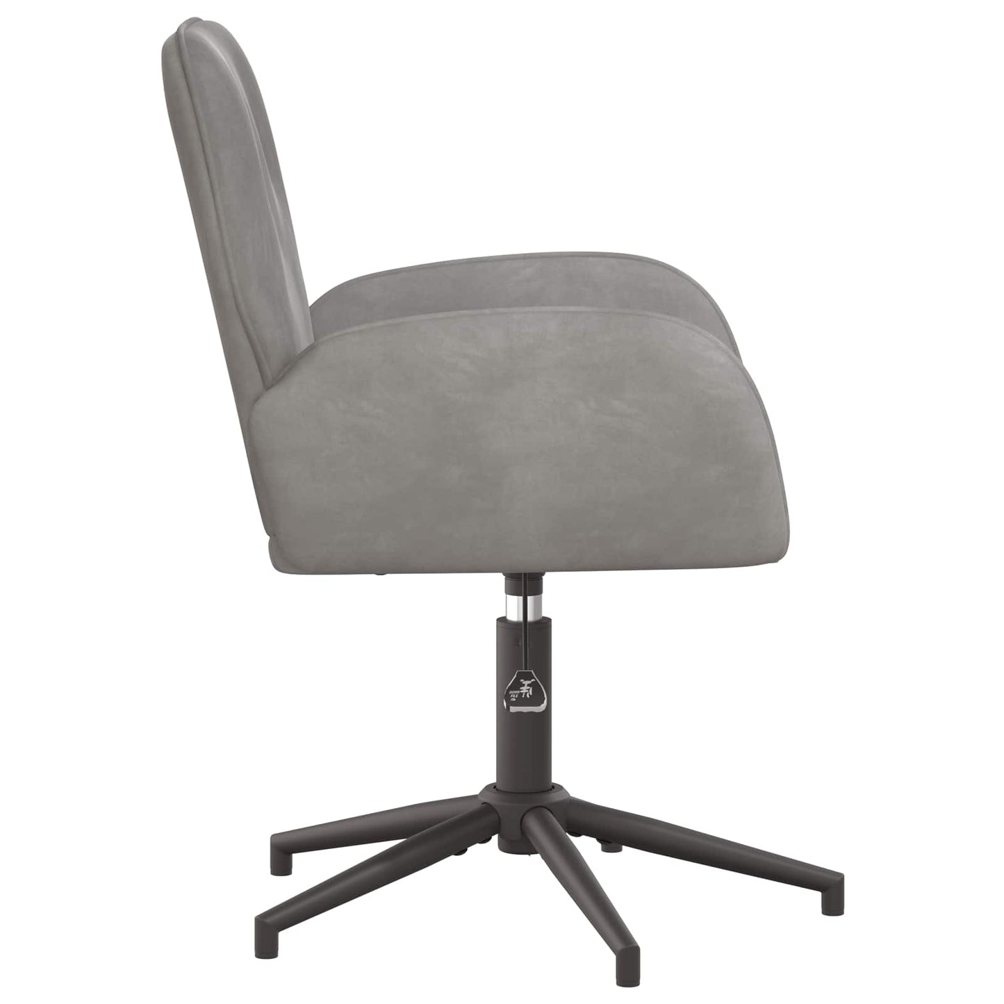 Sedie da scrivania girevoli 6 pz 54 x 55 x 90 cm Grigio Chiaro | homemem39