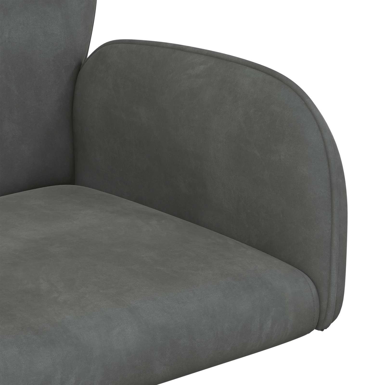 Sedie da scrivania girevoli 6 pz 54 x 55 x 90 cm Grigio Scuro | homemem39