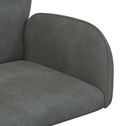 Sedie da scrivania girevoli 6 pz 54 x 55 x 90 cm Grigio Scuro | homemem39