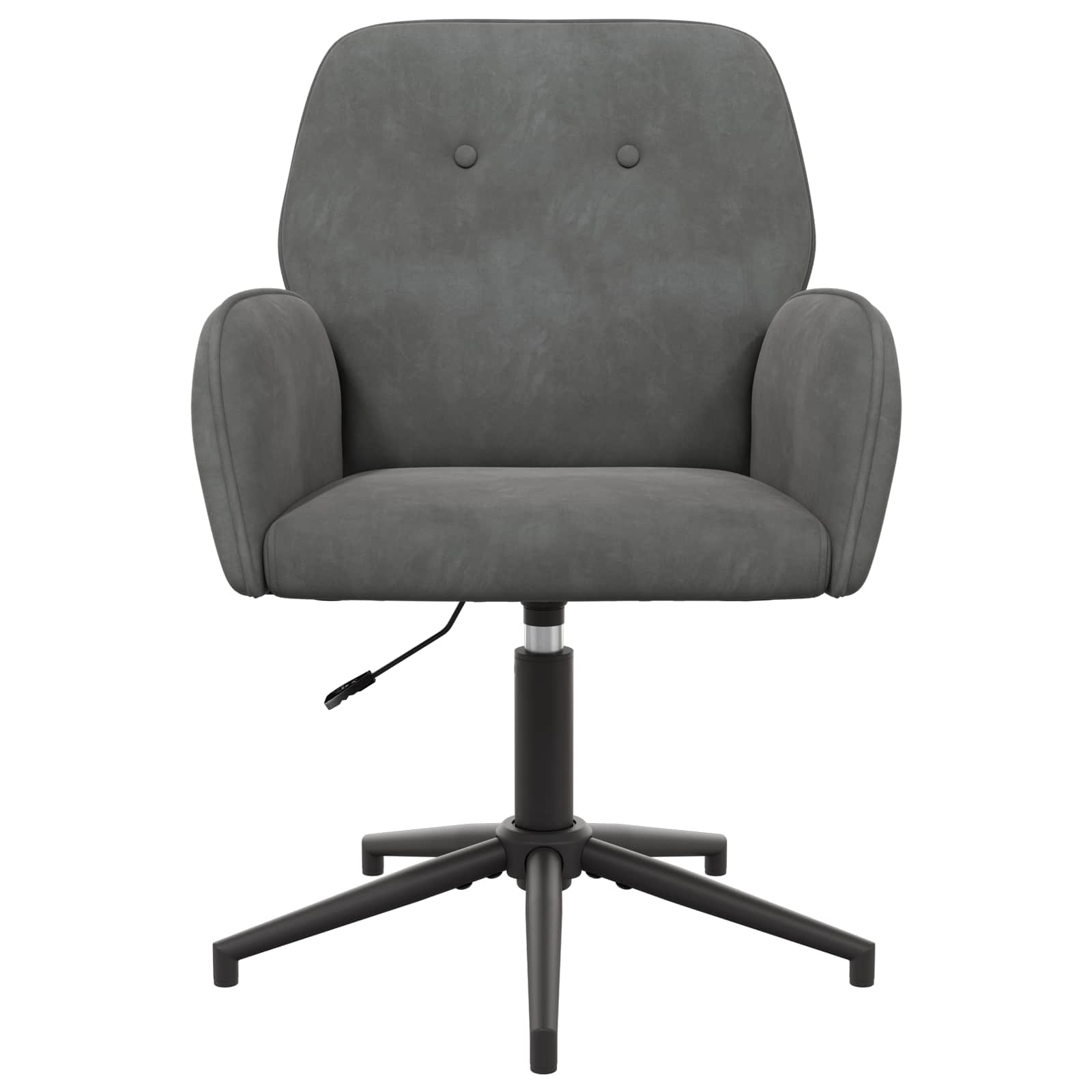 Sedie da scrivania girevoli 6 pz 54 x 55 x 90 cm Grigio Scuro | homemem39