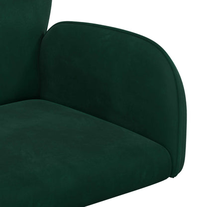 Sedie da scrivania girevoli 6 pz 54 x 55 x 90 cm Verde Scuro | homemem39