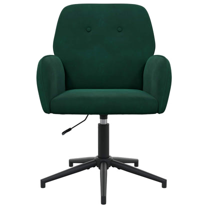 Sedie da scrivania girevoli 6 pz 54 x 55 x 90 cm Verde Scuro | homemem39
