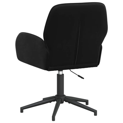 Sedie da scrivania girevoli 6 pz 54 x 55 x 90 cm Nero Velluto