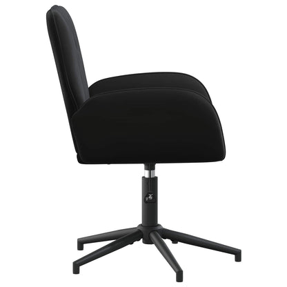 Sedie da scrivania girevoli 6 pz 54 x 55 x 90 cm Nero Velluto