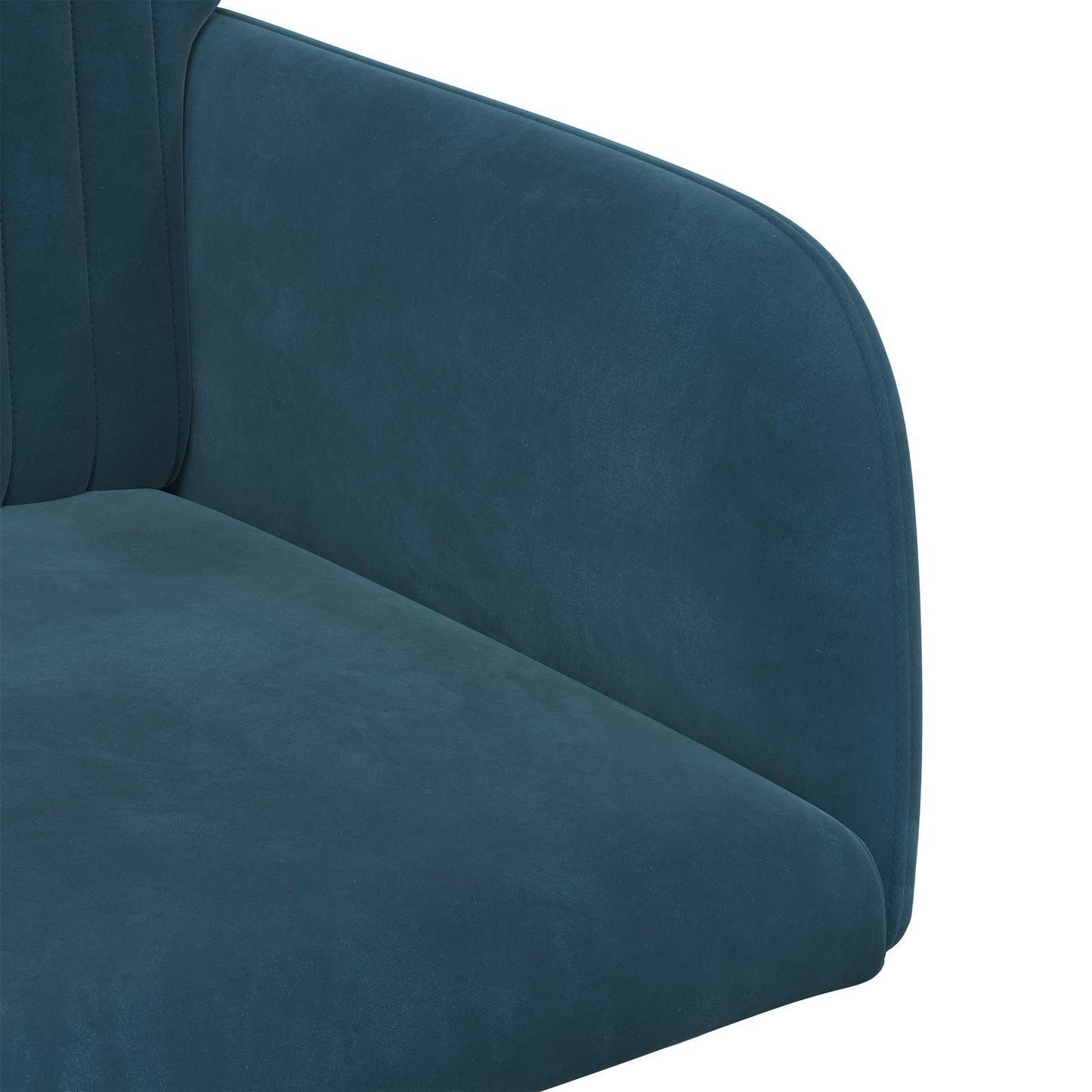 Sedie da pranzo 4 pcs Velluto Blu 55 x 50 x 84 cm | homemem39