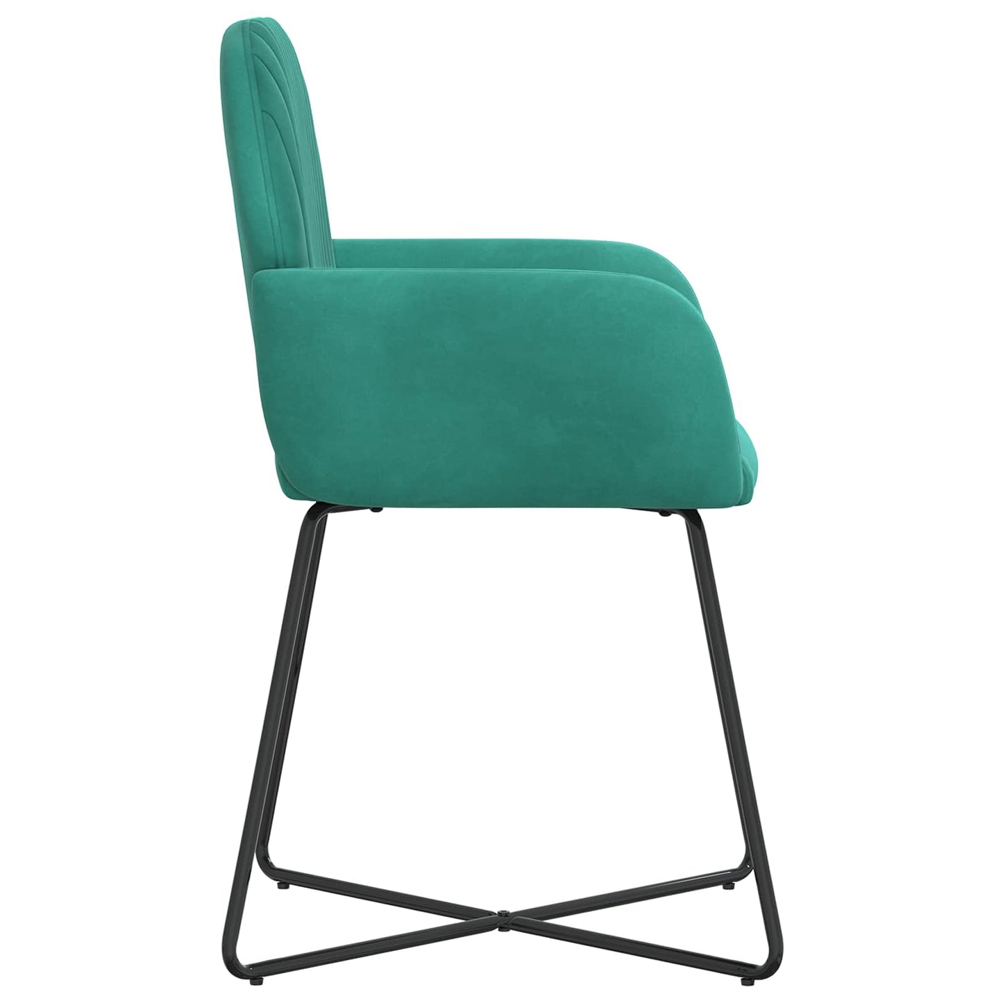 Sedie da pranzo 4 pcs Velluto Turchese 55 x 50 x 84 cm | homemem39