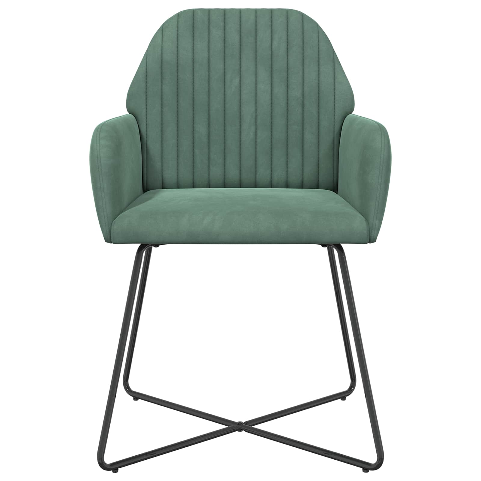 Sedie da pranzo 4 pcs Velluto Verde Mare 55 x 50 x 84 cm | homemem39