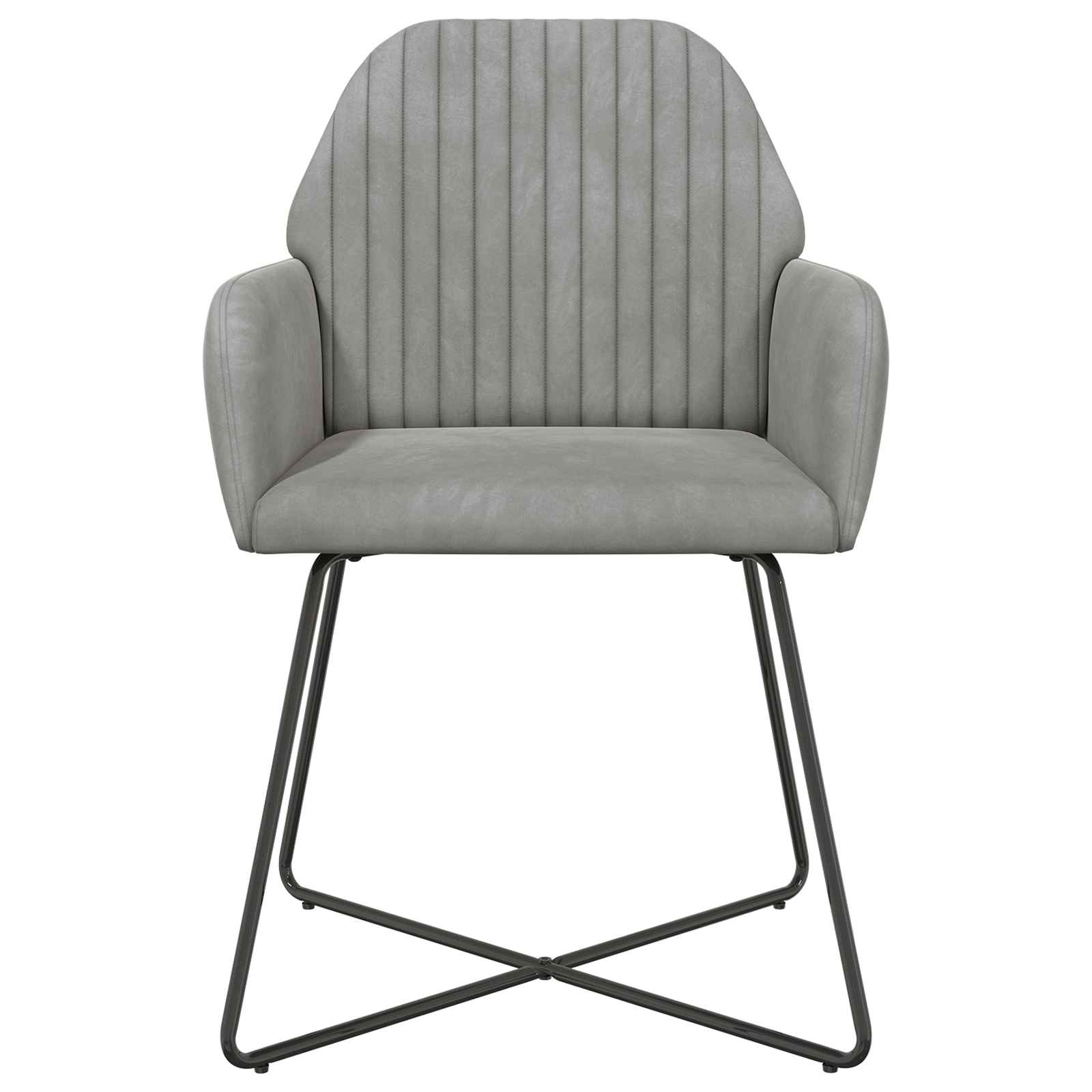 Sedie da pranzo 6 pcs Velluto Grigio Chiaro 55 x 50 x 84 cm | homemem39