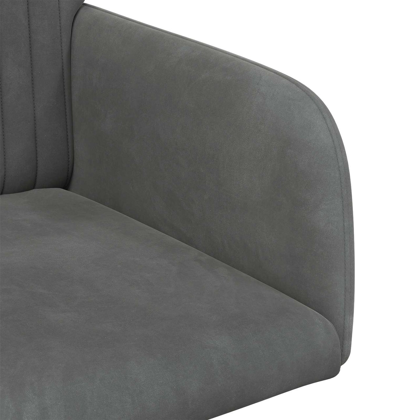 Sedie da pranzo 6 pcs Velluto Grigio Scuro 55 x 50 x 84 cm | homemem39