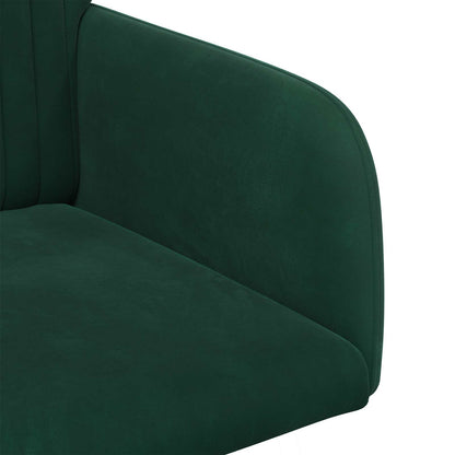 Sedie da pranzo 6 pcs Velluto Verde Scuro 55 x 50 x 84 cm | homemem39