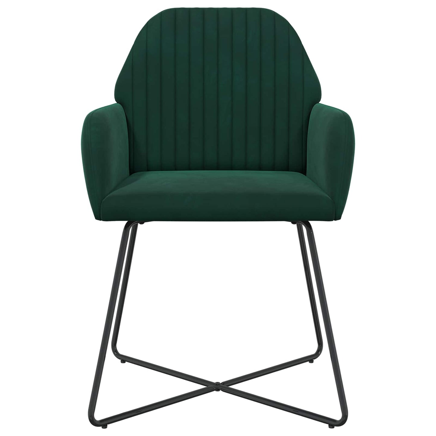 Sedie da pranzo 6 pcs Velluto Verde Scuro 55 x 50 x 84 cm | homemem39