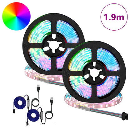 Striscia LED 4 pcs Nero e trasparente 95 x 0,8 x 0,3 cm